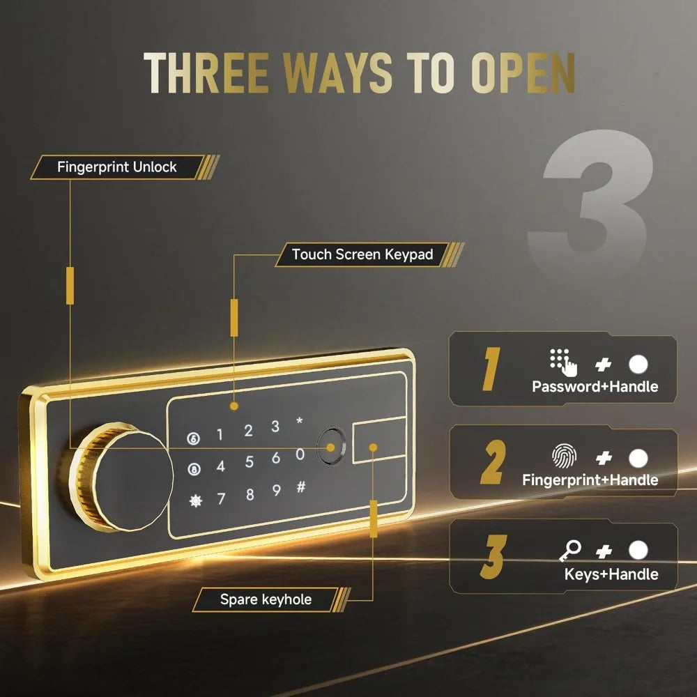 Gun Safe for Home Rifle and Pistols Biometric Gun Safe & Cabinets, Gun Cabinet for Rifles