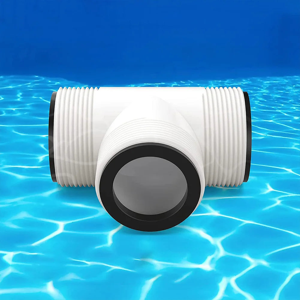 Pool Hose T Splitter Controlling Flow Swimming Pump Hose Adapter Above Ground Pool Hose Connector for 1.5 Inch Pool Pump Hose