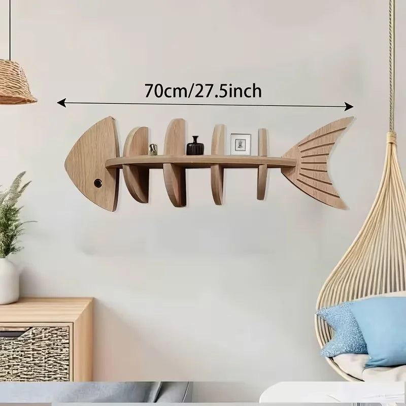 Minimalist Modern -Friendly Fishbone Wall Shelves - -Friendly Artificial Wood Floating Shelf with Storage & Hooks, Space-Saving Suitable for Living Room, Bedroom, Coffee Table Decor, Assembly for Books, Photos Display, Floati