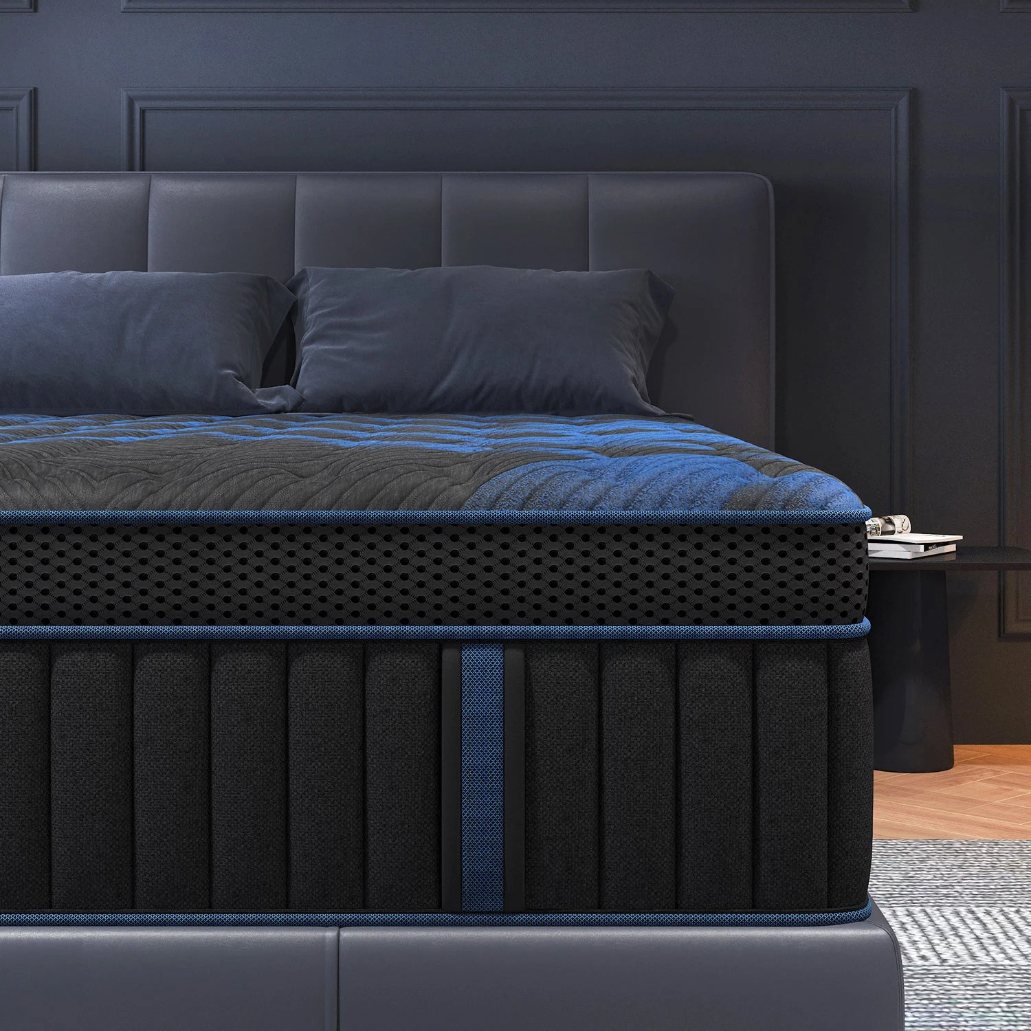 12"Gel Memory Foam Hybrid Pocket Spring Mattress/ Twin/ Full/ Queen/ King Bed Mattress In A Box, Medium Firm Motion Isolation