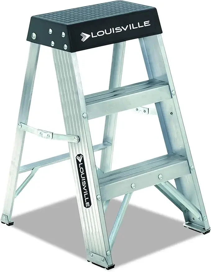 2-Foot Industrial Aluminum Step Stool, 300-Pound Load Capacity, Type IA, AS3002