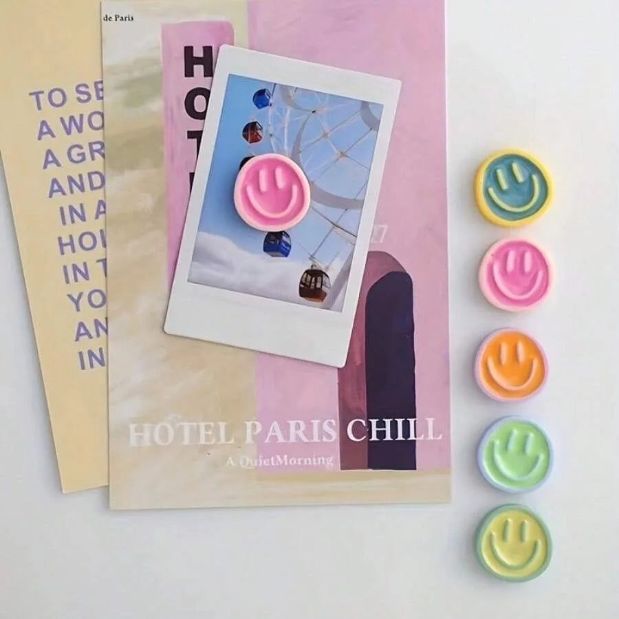 5/10pcs, Cartoon Refrigerator Magnets, Personalized Home Whiteboard Decoration, Photo Message Board