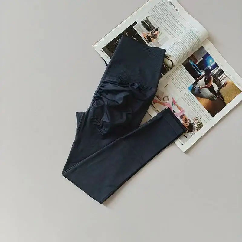 Seamless Sport Yoga High Waist Pants Leggings Sport See Through Yoga Gym Running Quick Dry Pants Scrunch Butt Pants