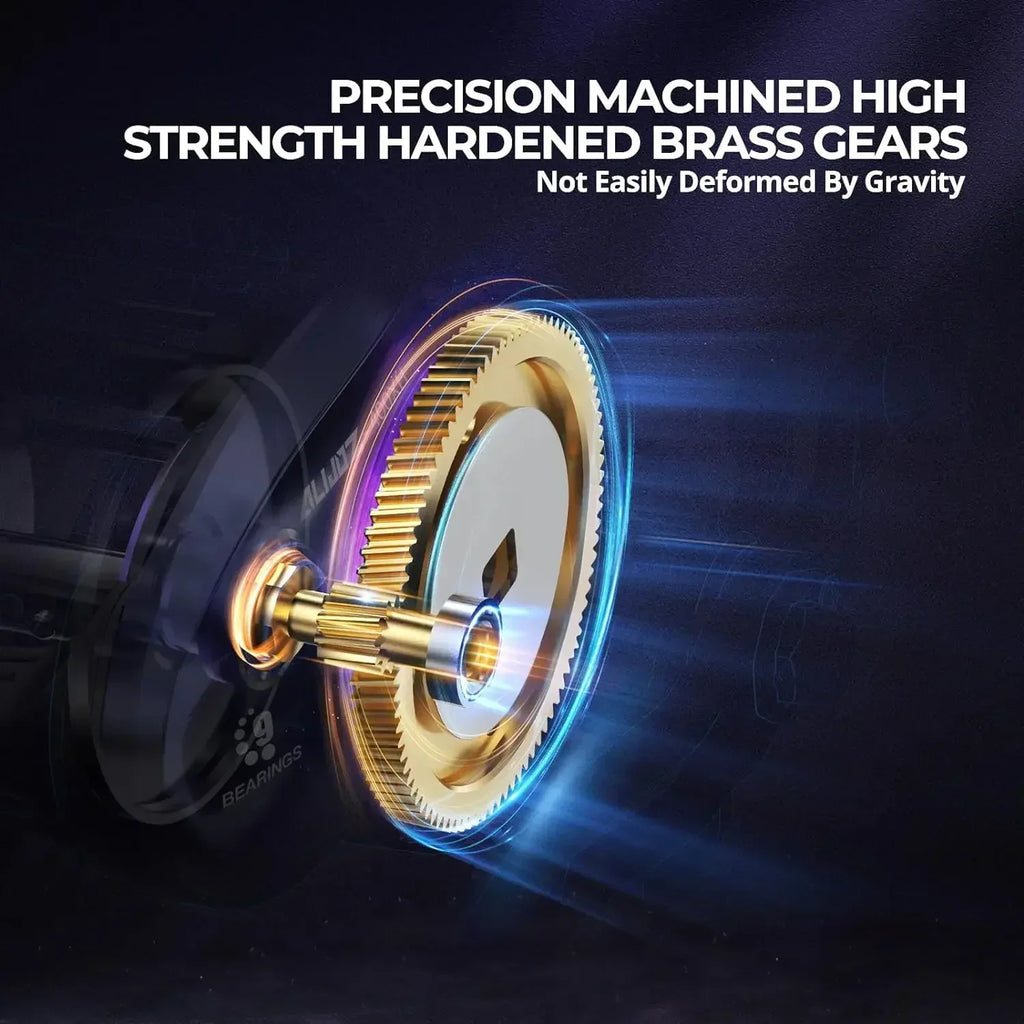 400 Baitcaster Fishing Reel, 38Lbs Max Drag/ Aluminum Alloy Frame Baitcasting Reel, Available in 6.6:1/8.1:1 Gear Ratio