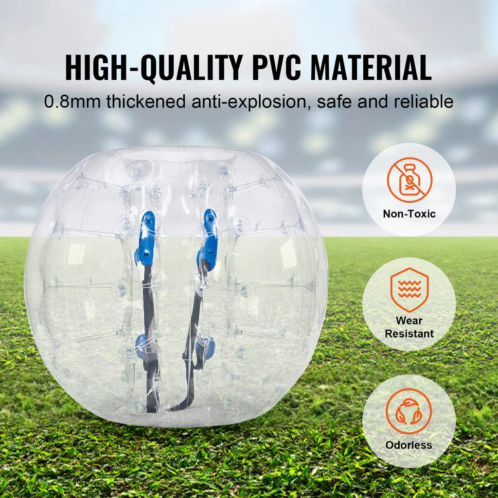 4FT/1.2M Inflatable Bumper Ball/ 1/2PCS Body Sumo Zorb Balls for Teen & Adult 0.8mm PVC Bubble, Balls, Bumper, Bopper Toys