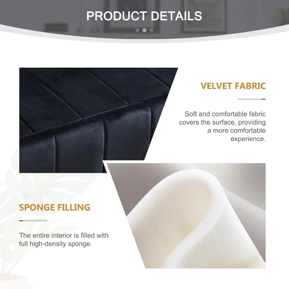 Small Loveseat Sleeper Sofa Bed Velvet Pull Out Couch Bed with Adjustable Backrest and Side Pockets for Living Room, Bedroom