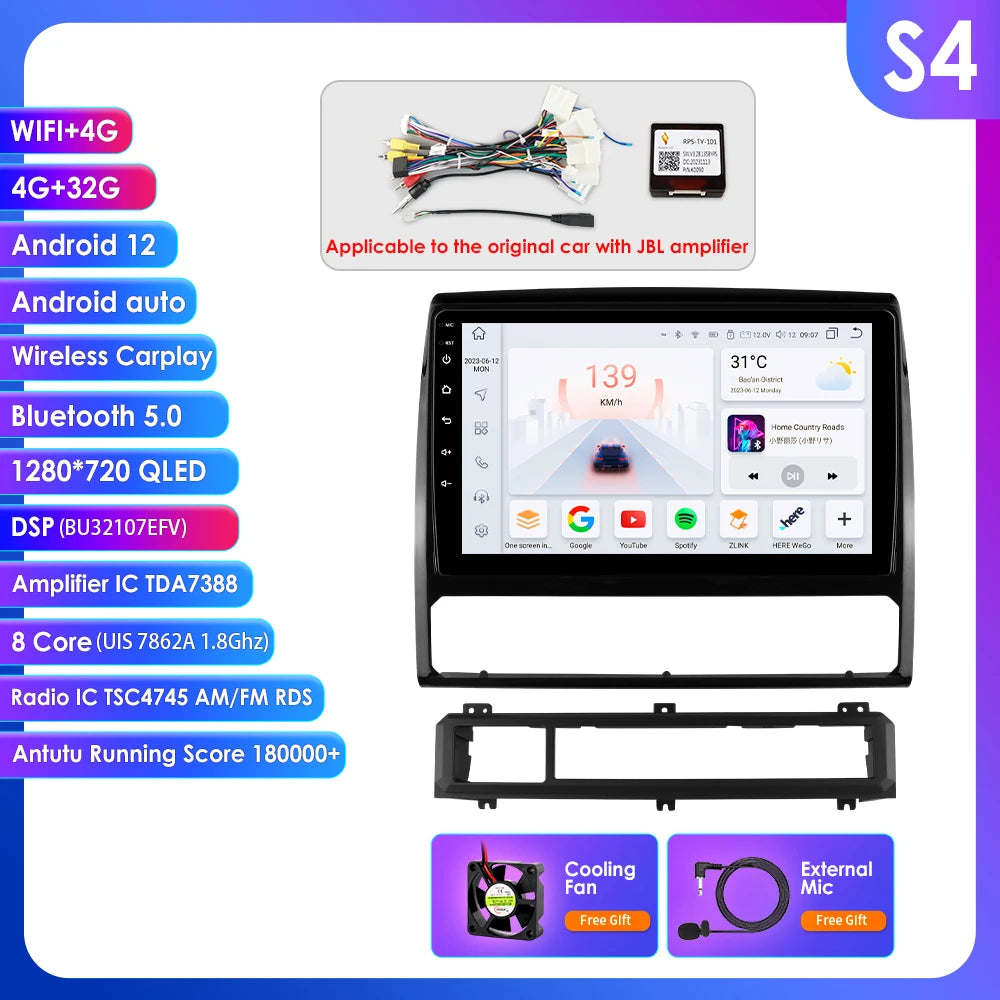 Android Auto Car Radio For Toyota Tacoma 2/Hilux 2005-2015 Multimedia player GPS Navi/ Stereo Car Intelligent Systems 4G Car Play