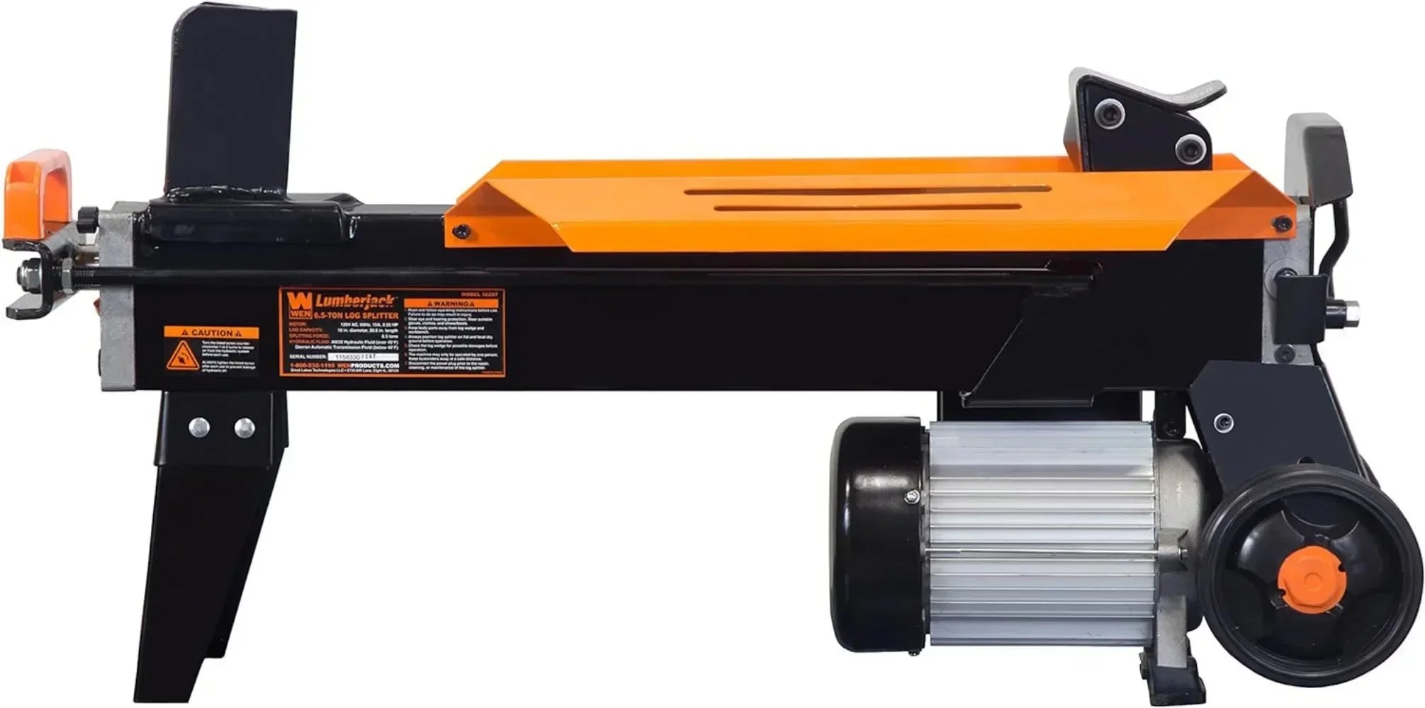 Style 56208 6.5-Ton Electric Log Splitter with Stand