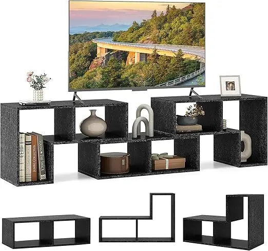Free-Combination TV Stand for Bedroom - Entertainment Center for 50/ 55/ 60/ 65/ Inch TV, 3-Piece Media Console Table with Storage