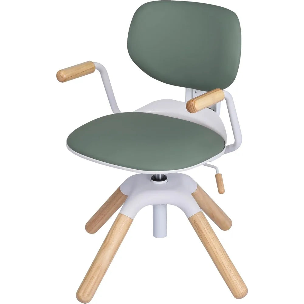 Ergonomic Adjustable 43" Desk with Storage Drawer and Matching Chair For Kids