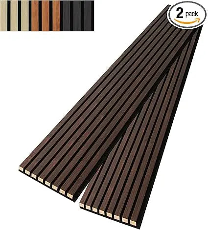 Art 3D Wall Panels: 108 x 13 Wooden Slat Wall Panels, 2-Pack/ 3D Soundproofing Acoustic Wall Panels, Large Size