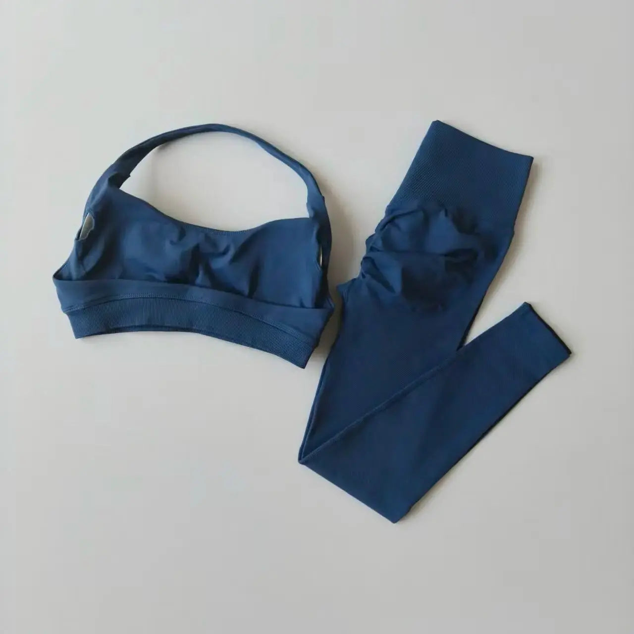 Seamless Yoga Suit Women's Beauty Back Sports Bra Lingerie Peach Buttocks Fitness High Waist Legigngs Gym Yoga Suit Pilates Set