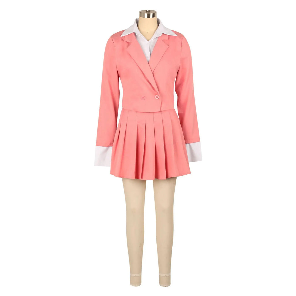 XTOCEAN INS Women Fashion Pleated Mini Skirt Suit and Shirt, Patchwork Long Sleeve Blazer/ Matching 2 Two Piece Set Outfit