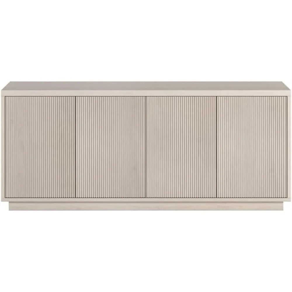 57.13" Alder White MDF TV Stand
