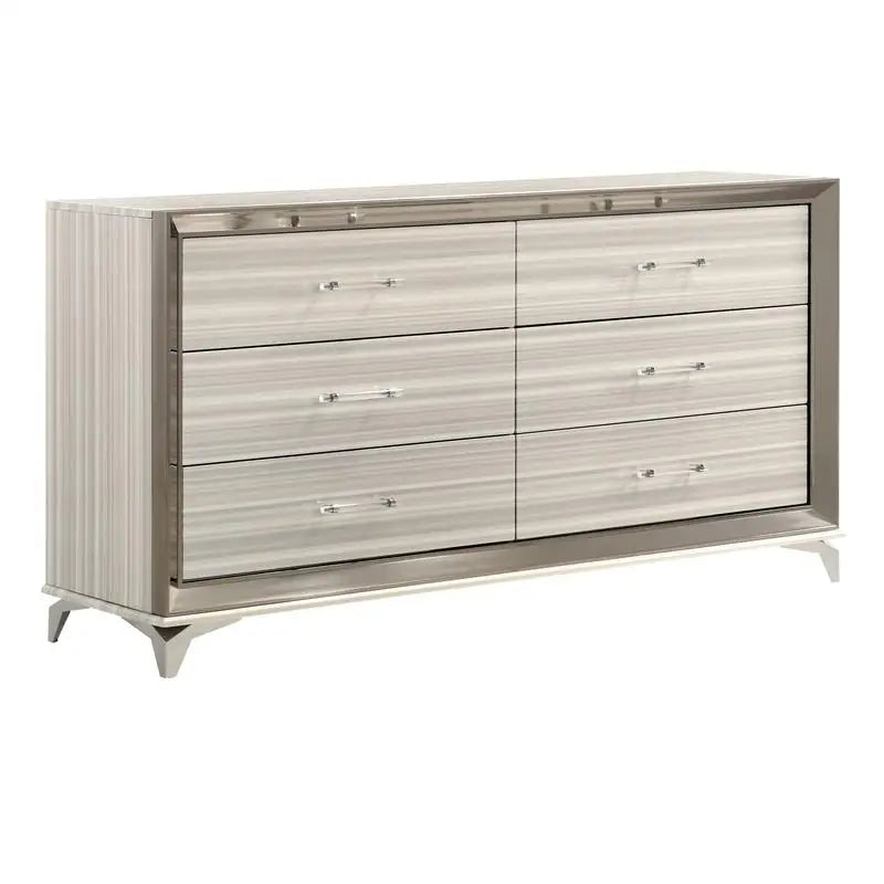 5PC White King Bedroom Set