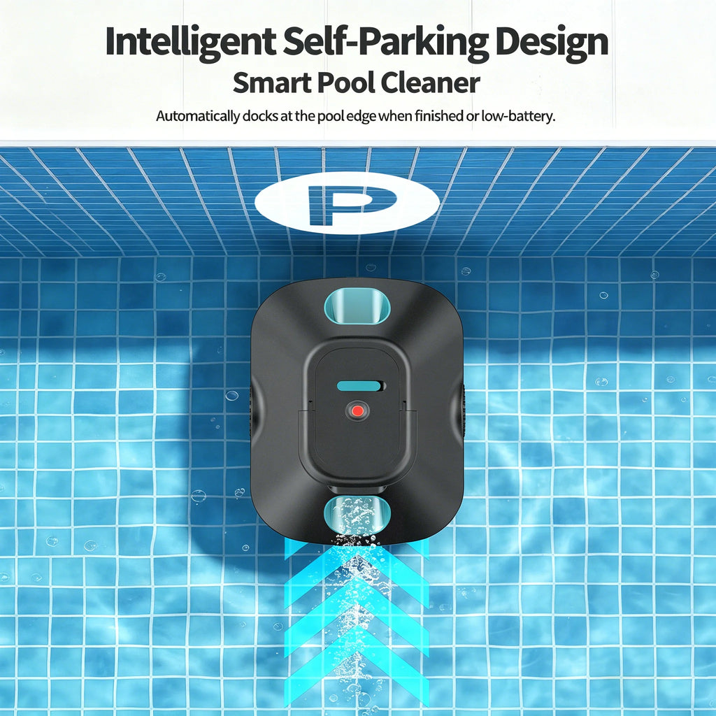 2026 Upgraded Robotic Pool Cleaner/ 210 Mins Runtime/ Smart Path Planning/Auto-Parking Automatic Pool Vacuum for Above Ground/ Inground Pools, 2200 Sq .Ft Coverage