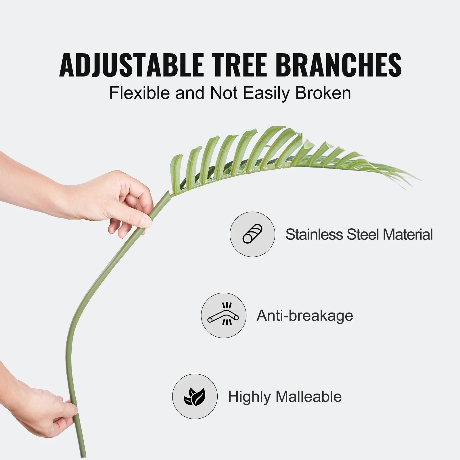 Artificial Palm Tree 4/5/6 FT Faux Plant /Secure PE Material & Anti-Tip Tilt Protection/ Low-Maintenance Plant for Home
