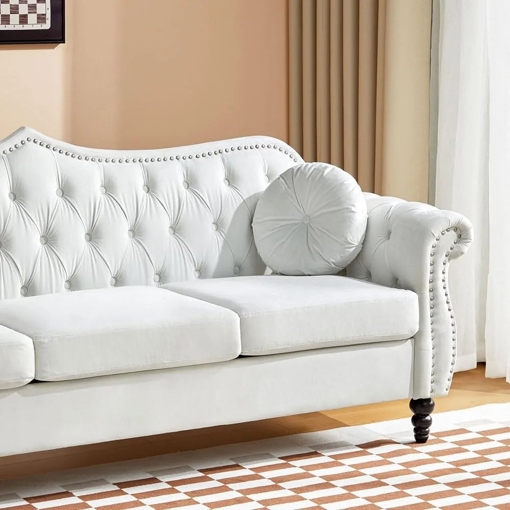 3 Seater Sofa Velvet for Living Room