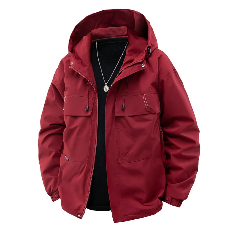 CHRLCK Unisex Hiking Fleece Waterproof Jackets Winter Windbreaker- Outdoor Camping ,Trekking Fishing Jacket/ Windproof Coat Autumn