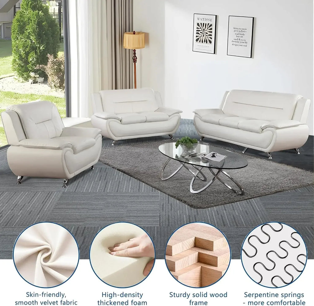 3 Piece Living Room Sofa/Loveseat/Chair