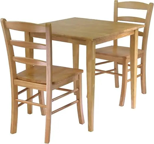 Charming Groveland Dining Set with 2 Light Oak Chairs
