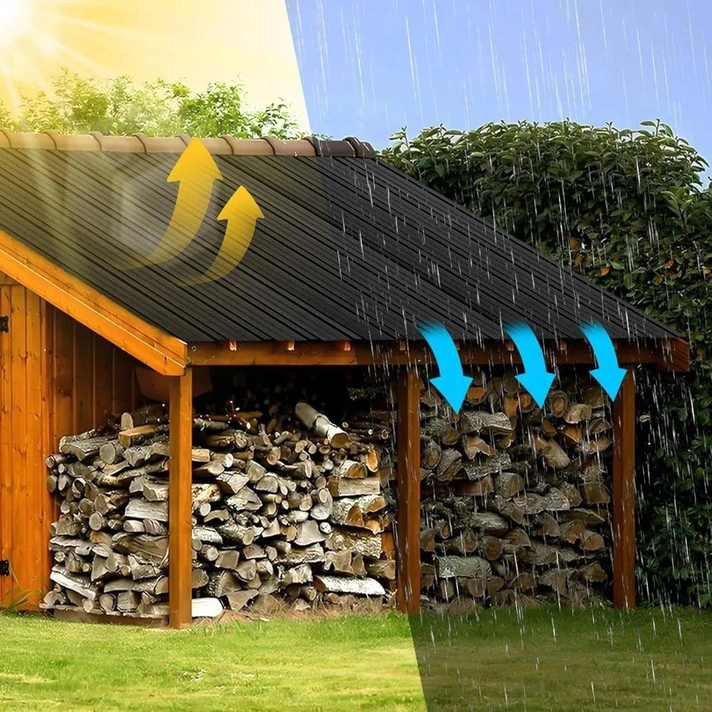 20-Pack Durable Galvanized Steel Corrugated Roof Panels for Carports and Outdoor Structures