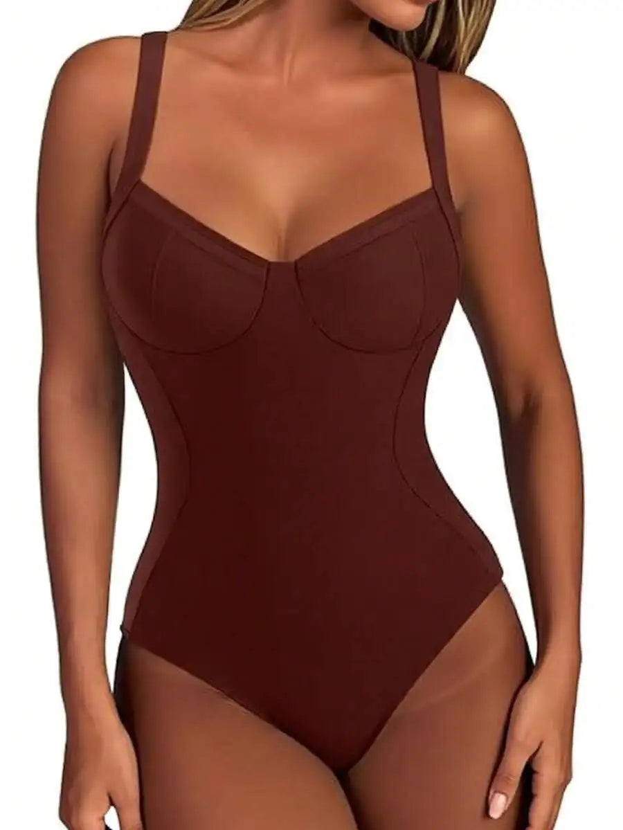 Womens Floral Print One-Piece Swimsuit With Cutout Back And Straps
