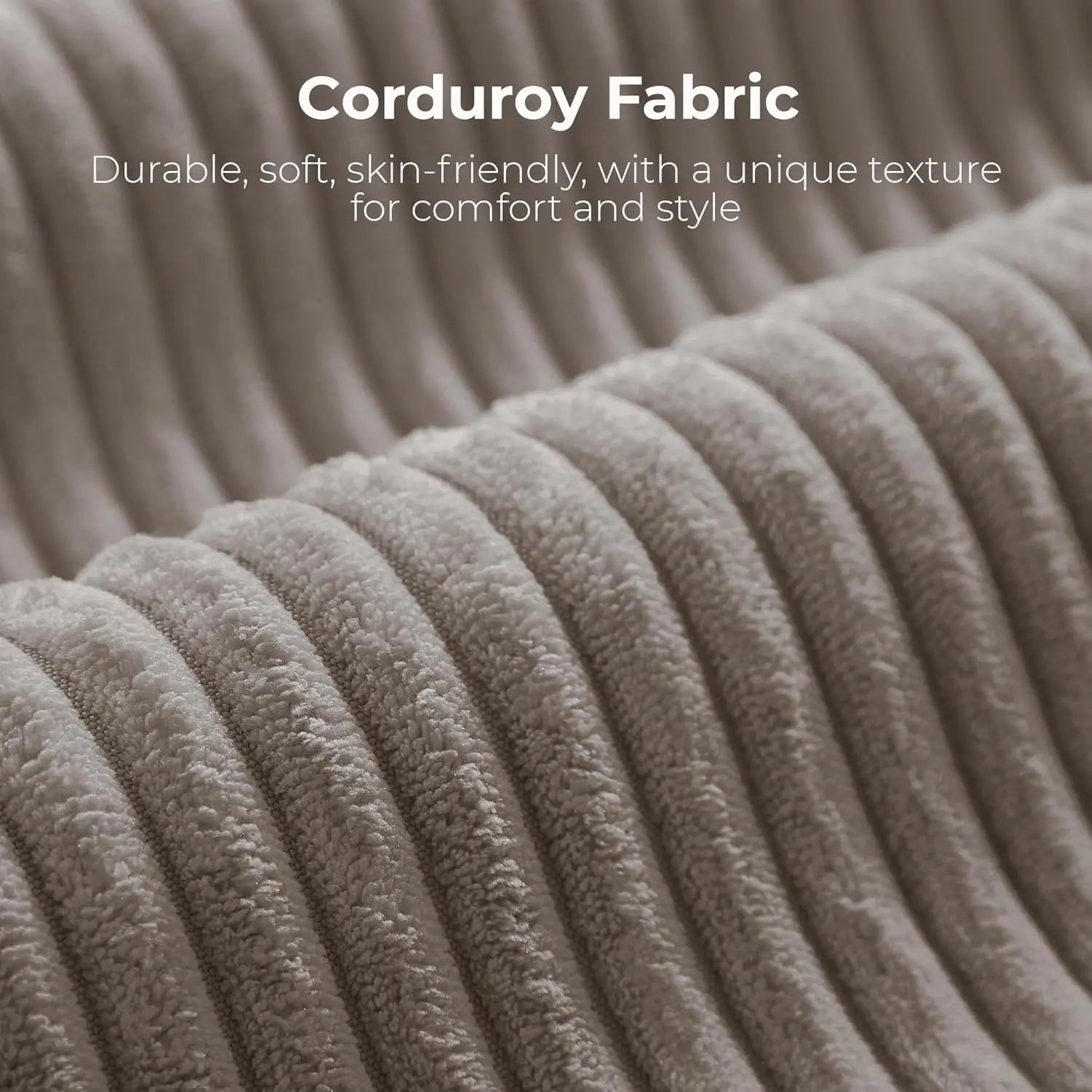 Convertible Sleeper Sofa Bed Floor Sofa 3-in-1 No Assembly, Foldable Mattress with Corduroy Upholstery Green, Dark Grey