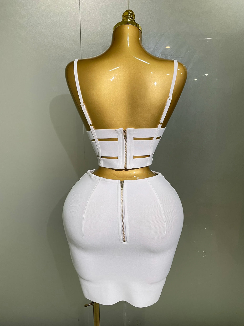 2025 New Arrival High Quality Women Sexy Bandage Tops Fashion Pencil Skirts Set/ Nightclub Party Celebrate Women's Set