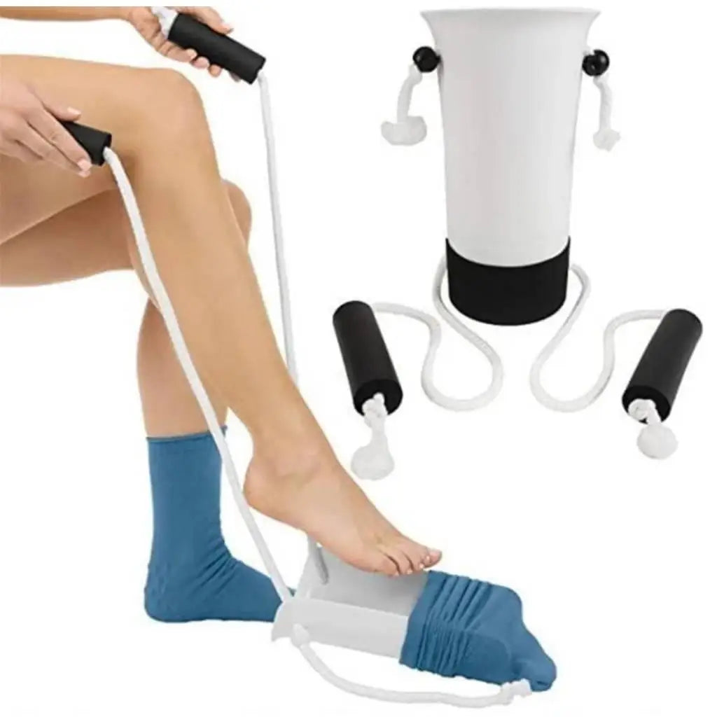 Sock Assist Plastic Sock Donner Dressing Tool Mobility Aid for Putting on Socks for Handicapped Adults