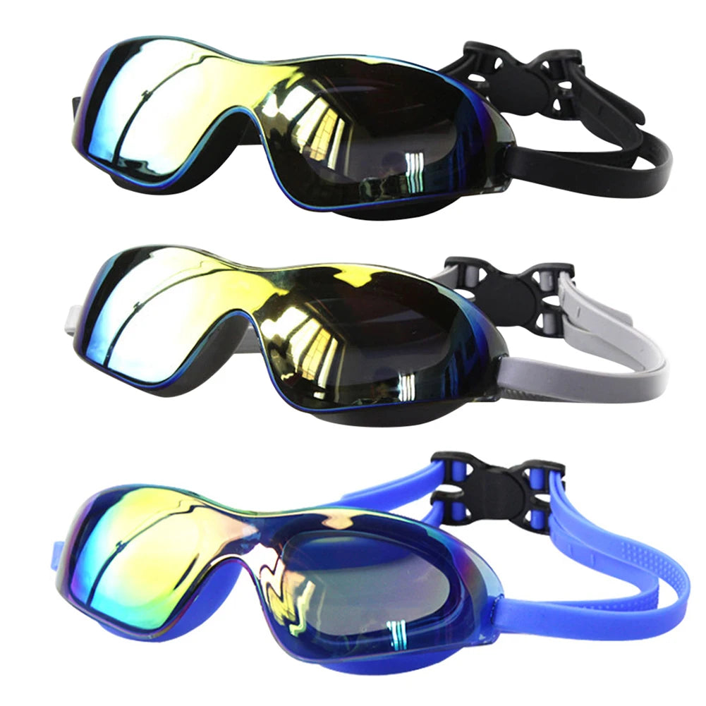 Swimming Goggles/ Adjustable Electroplate Diving Glasses/ No Leaking/ Swim Sports Eyewear for Women, Men ,Youth ,Kids