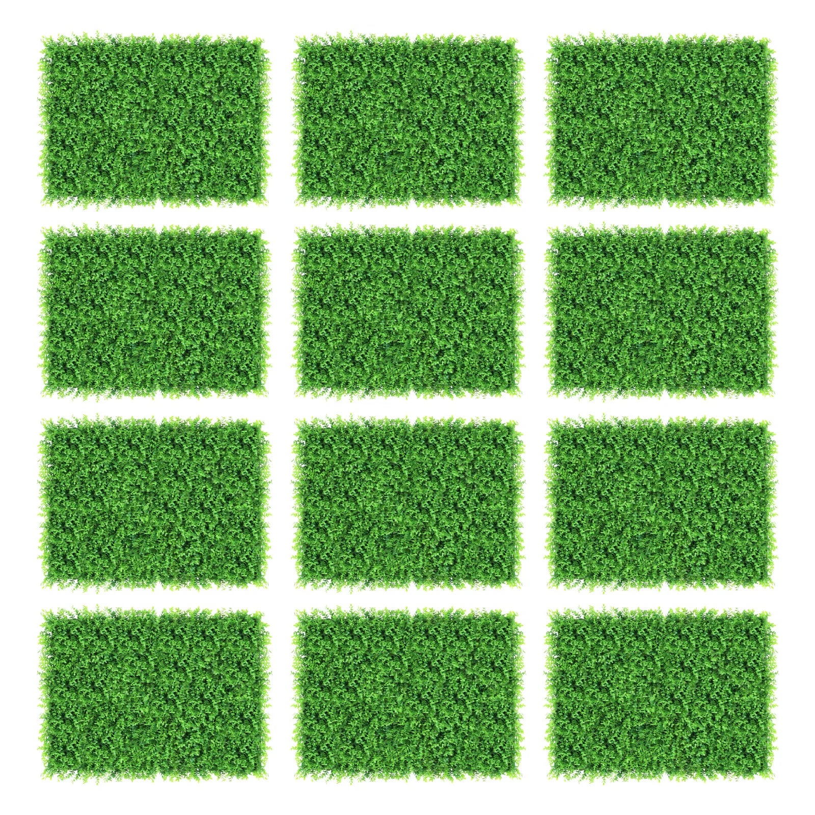 12PCS 40x60cm Artificial Plants Grass Wall Backdrop,Artificial Hedge Boxwood Panel,Artificial Green Wall for Home Decoration