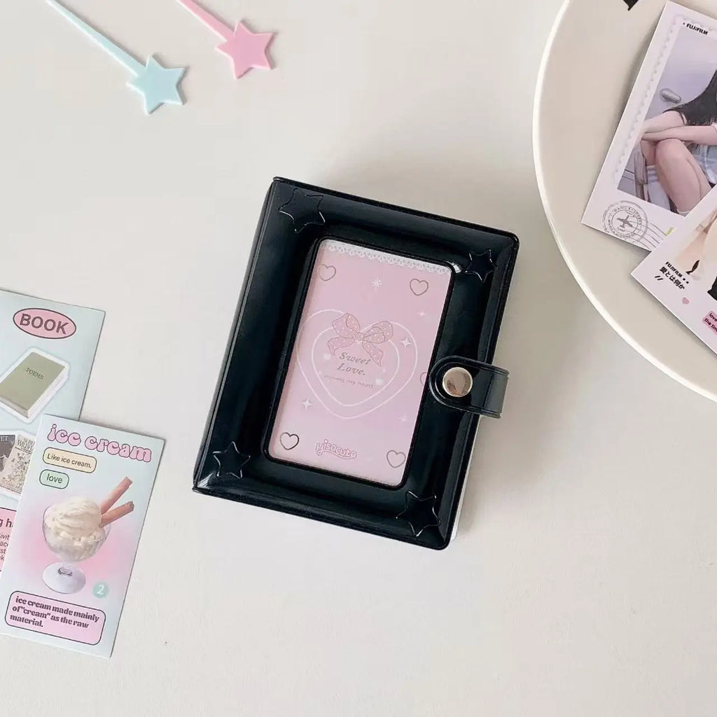 3 Inch Photo Album Collector Book/ Stars/Photocard Holder/ Card Holder/ Sweet Square Hollow/ Album Cards Binder
