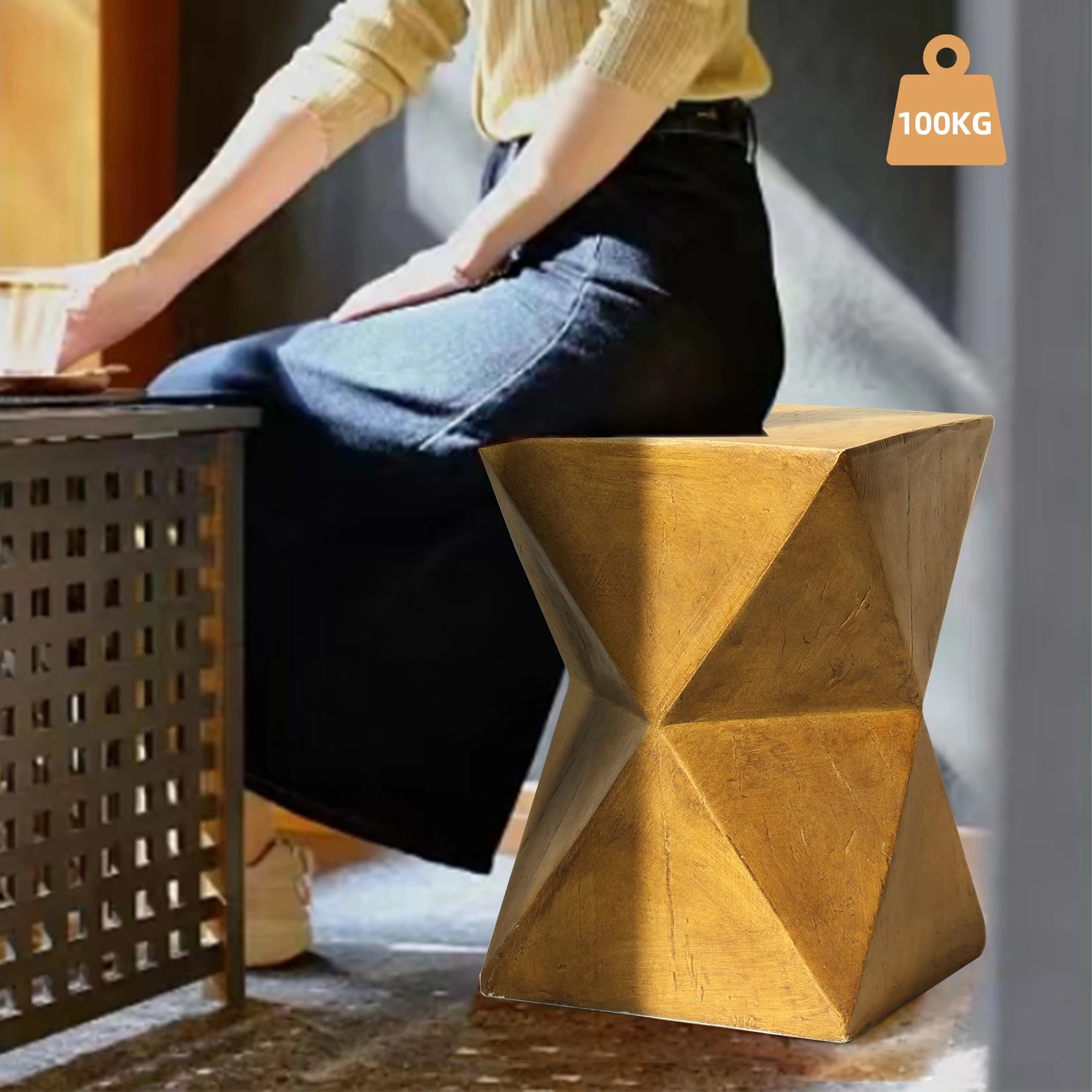 Vintage Wooden Side Table/ Small Coffee End Table/ Nightstand Furniture Storage Organizer for Styling Your Home