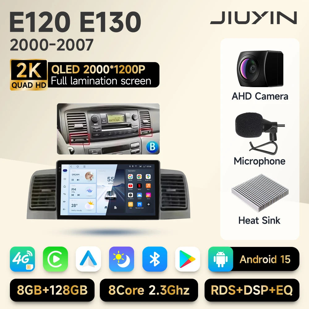 For Toyota Corolla Verso Spacio E120 2001-2007 Auto Radio Car Play WIFI Car Radio/ GPS Navigation/ Multimedia Video Stereo DSP Audio