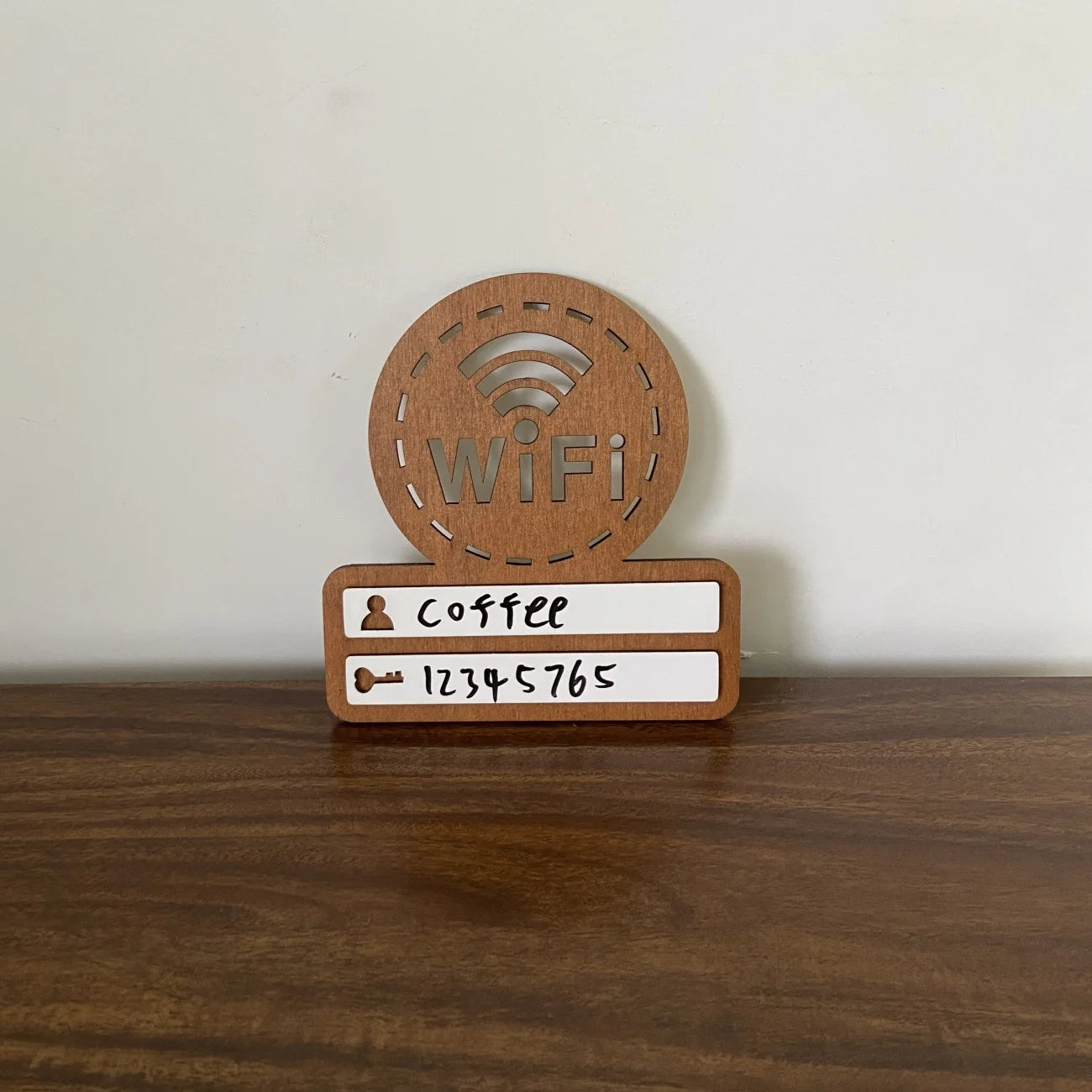 1pc Wooden WiFi Password Sign, Wall Hanging Wireless Network Indicator