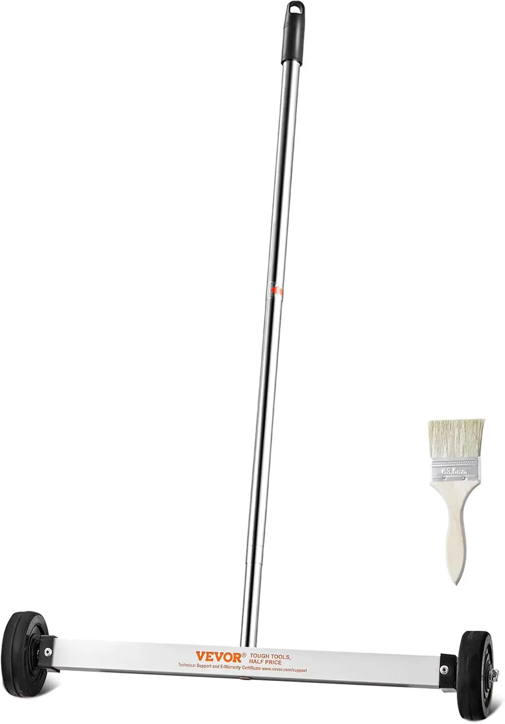 Magnetic Pick Up Sweeper 17-inch Heavy Duty Magnet Pickup Lawn Sweeper Roofing Tools, 10 Lbs Yard Magnet with Telescoping