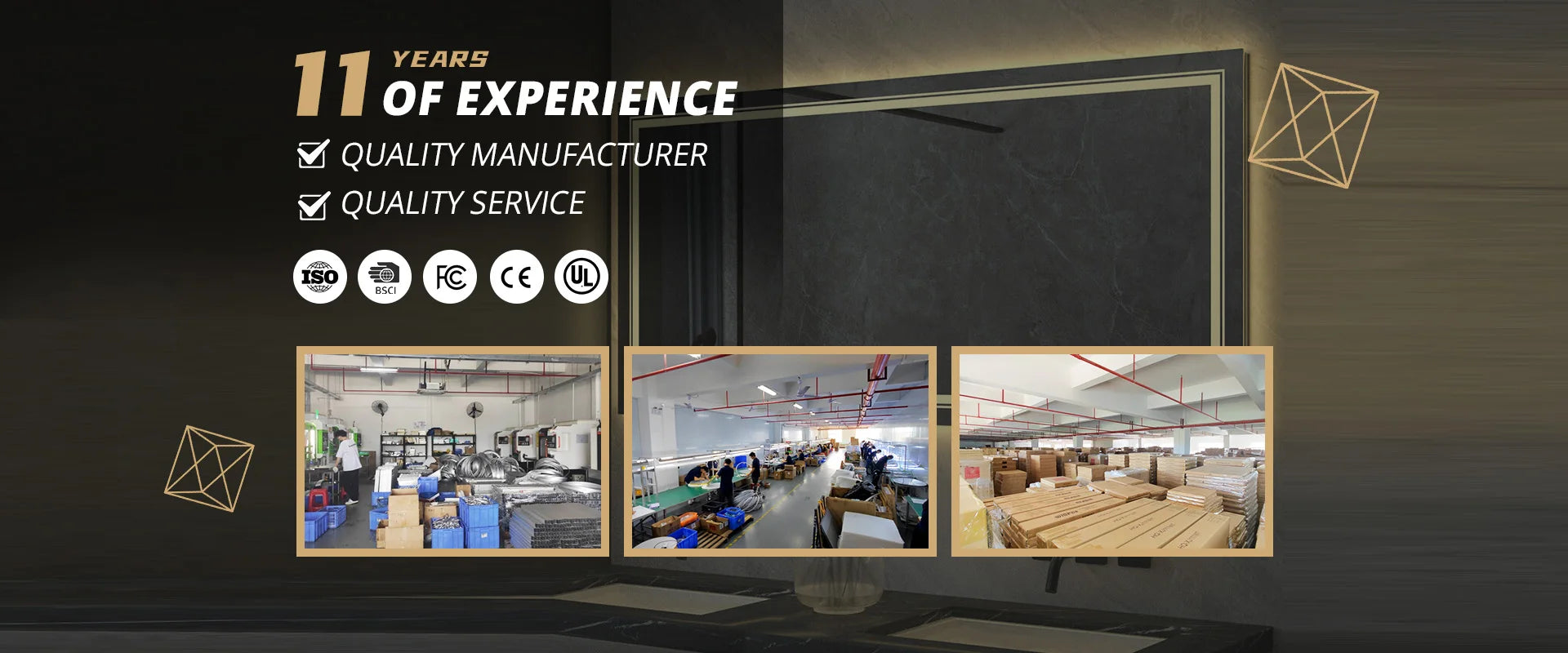 LUVODI Rectangle Living Room Coffee Table Sofa Side Table with White Black Grey Marble Tabletop