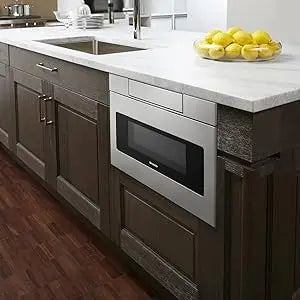 Microwave Drawer Oven, 24-inch, 1.2 Cubic Feet, 950 Watt, Concealed Control Panel with Digital LCD Display, Stainless Steel