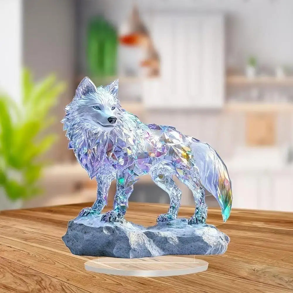 Clear Apple Collectible Figurines Crafts/ Crystal Apple Figurine Paperweight Home/ Office Handmade Statue Ornament Decoration