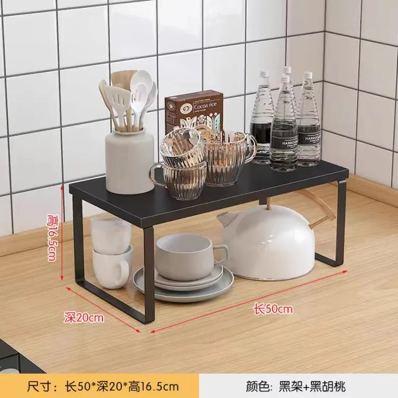 Kitchen Desktop Shelf/ Layered Storage Partition, Small Racks for Storing Dishes, Seasonings, Home Storage Holders Organization