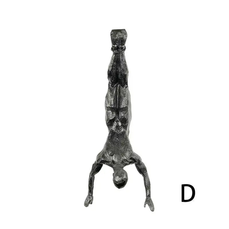Climbing Athlete Man Art Sports Wall Hanging Ornaments/ Home Figures Miniature Rock Climbing Man/ Resin Sculptures/ Statue