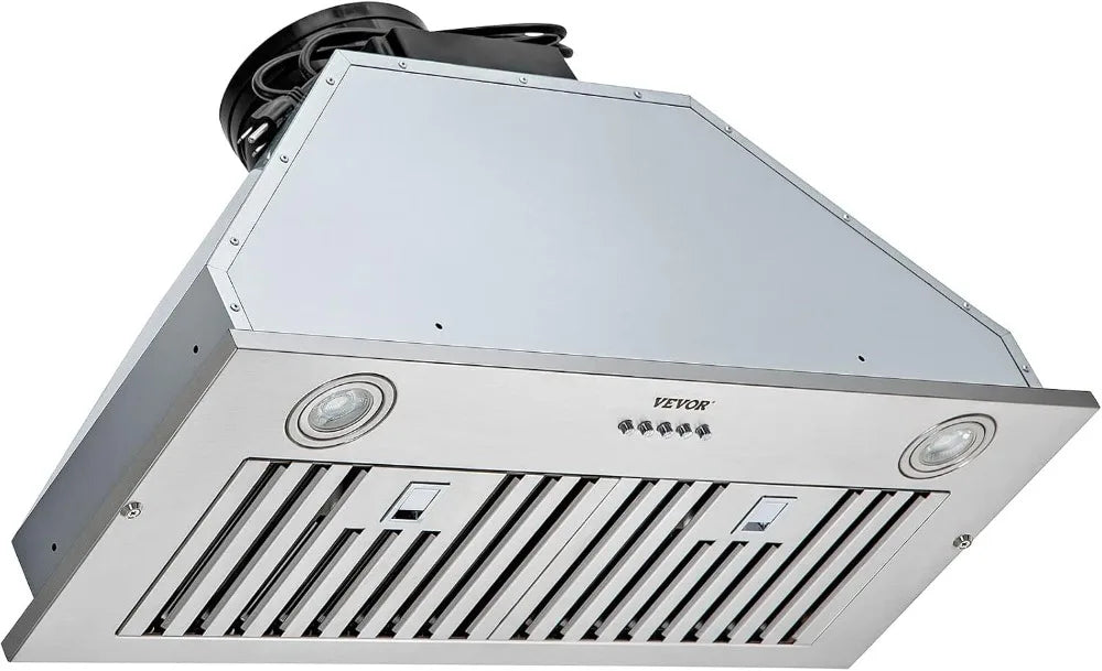 800CFM Insert Range Hood, 30" Stainless Steel Kitchen Vent with LED Lights, Baffle Filters, Ducted/Ductless Convertible
