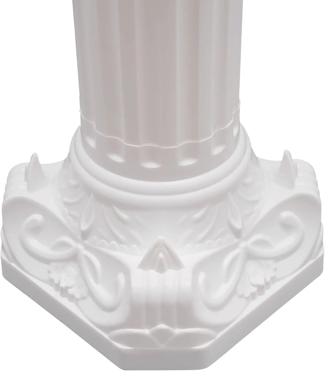 2 Pcs White Roman Pillars for Wedding Backdrops, Decorative Columns, 34.65" Flower Pot Columns/ Decor Stand for Events, Parties, Garden