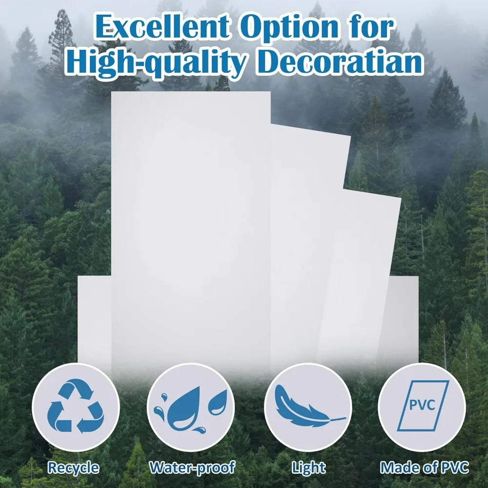 10-Piece 2ft x 4ft Ceiling Tiles - Smooth White PVC Panels, 24 x 48 Inches, 5mm Thick, Waterproof and Reusable