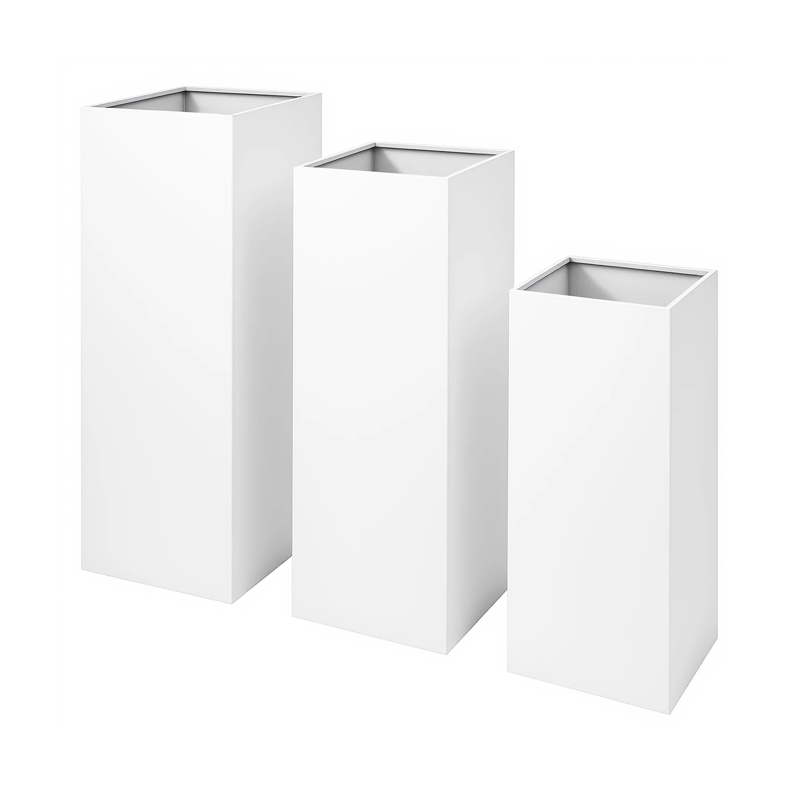 3PCS Square Metal Pedestal Stands, for Parties, Flower Display Rack, Dessert Table /Cube Display Pillars for Birthday/ Wedding