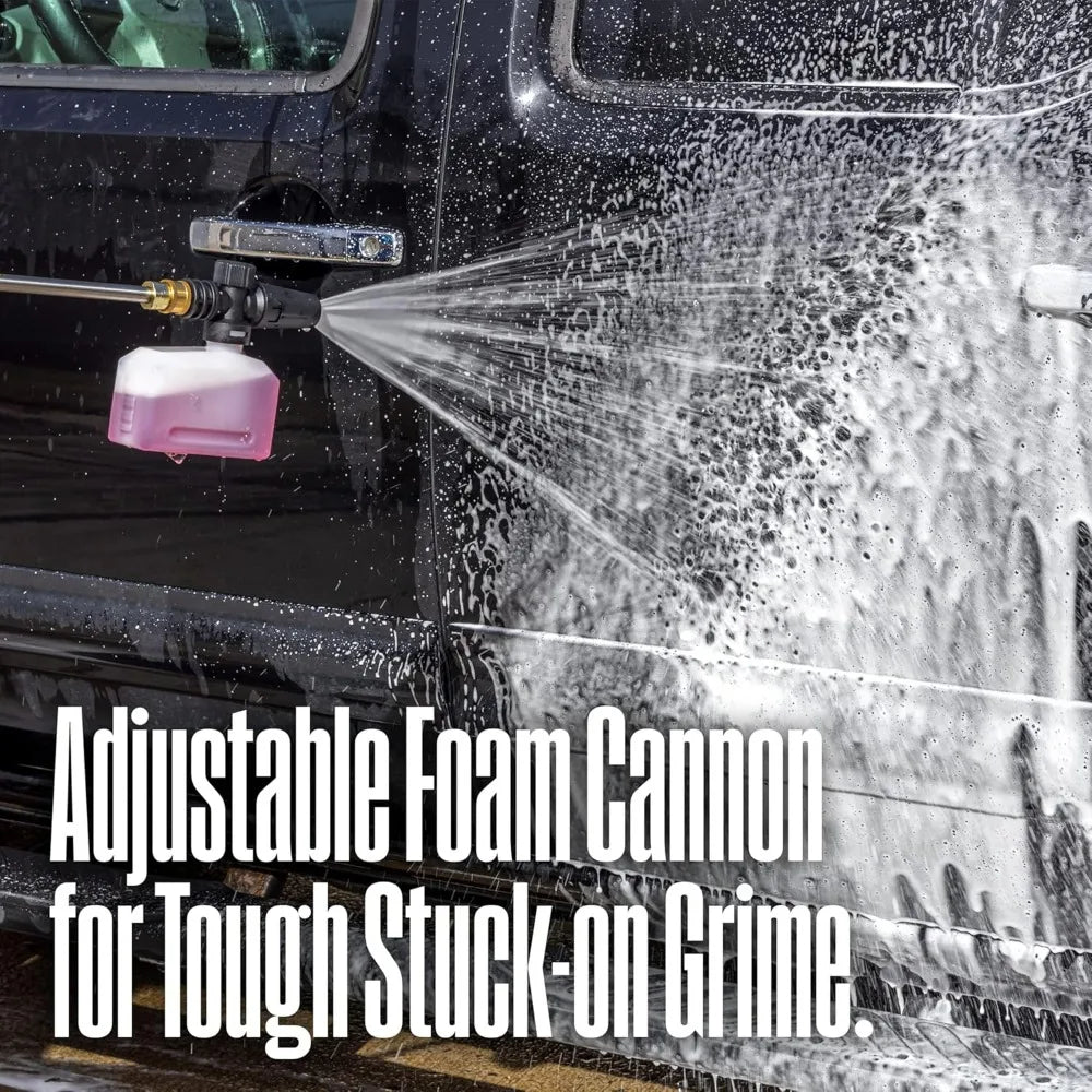 ePX3100v High-Pressure Electric Washer, 2100 PSI, 1.76 GPM, Portable with Foam Cannon and Pro-St