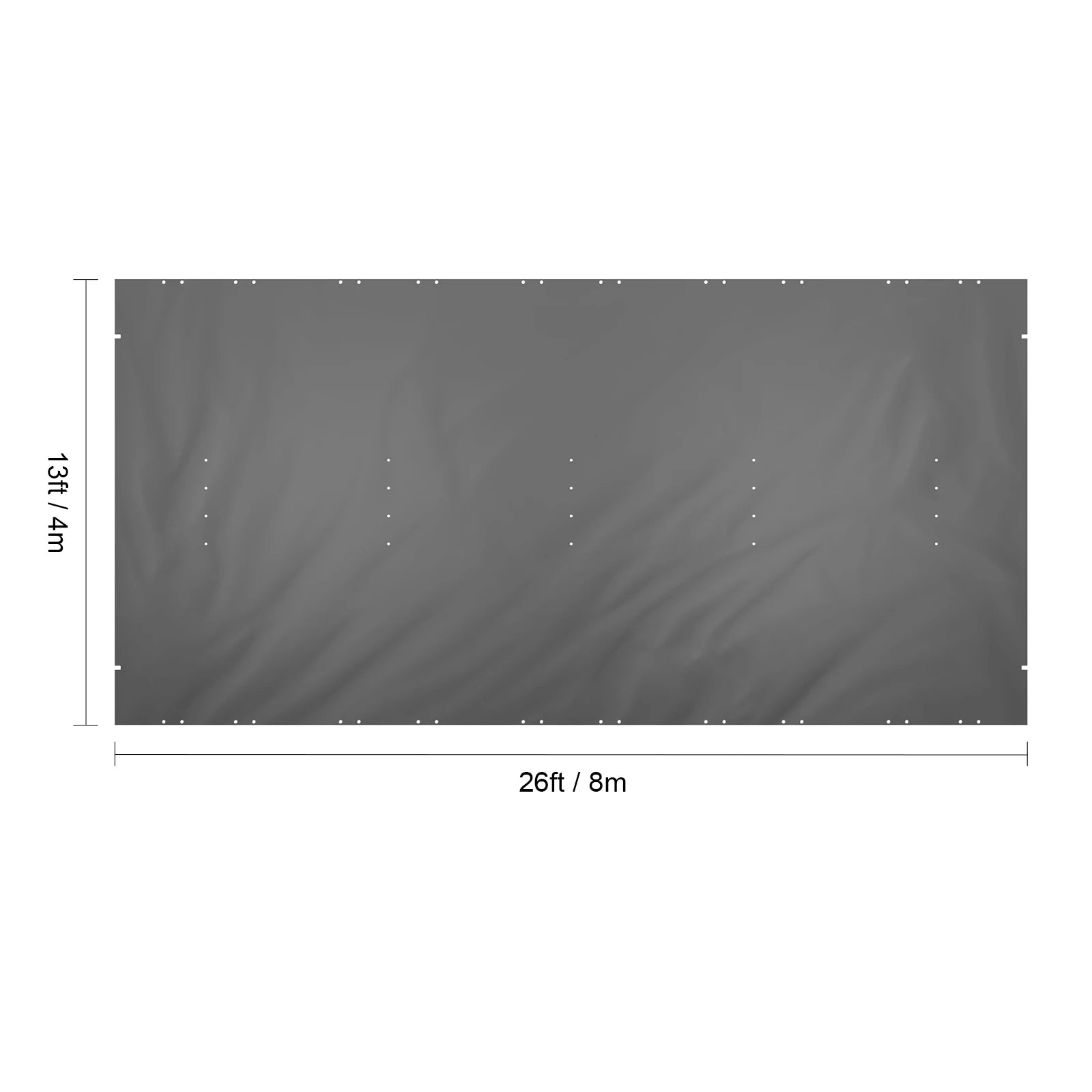 Pool Safety Cover In-ground PVC Rectangular Solid Charcoal Pool Covers for Swimming Pool Winter Protection Cover