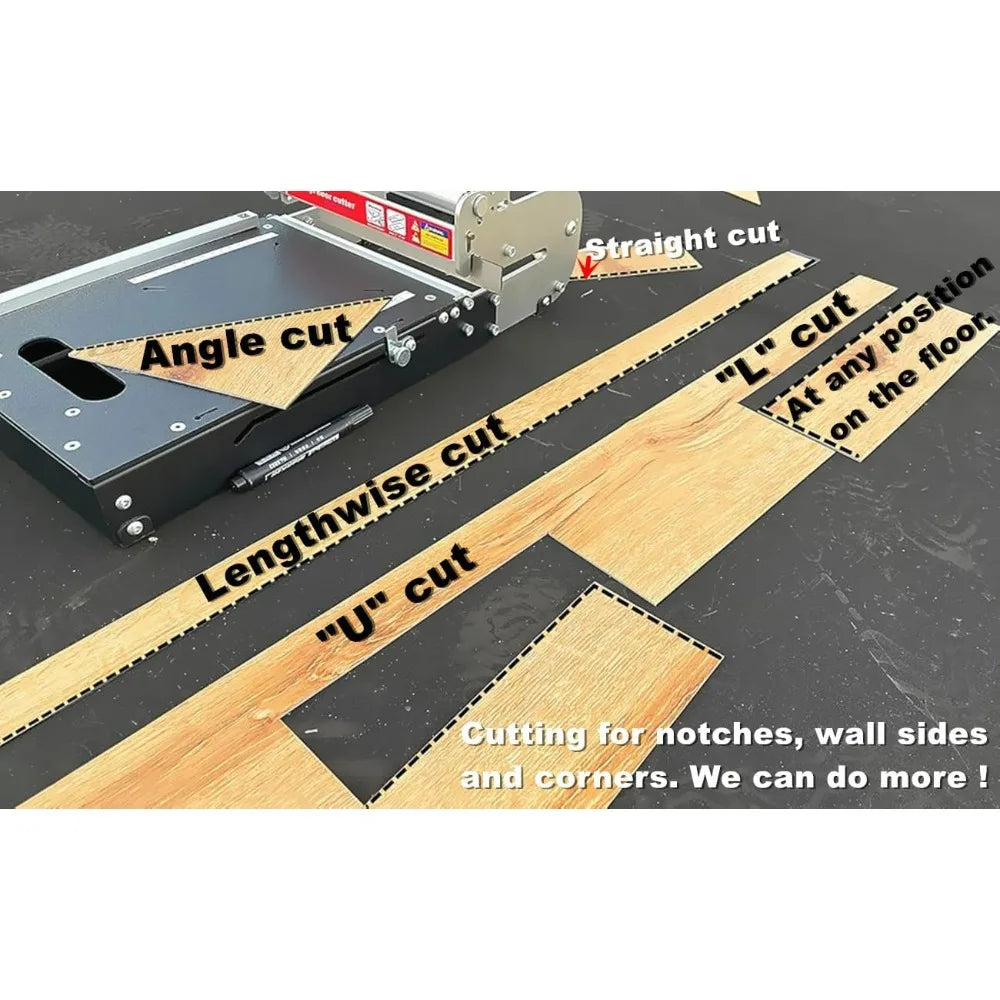 Advanced 13 Pro SPC, LVP, LVT, WPC, RVP, VCT, PVC, and Rigid Core Vinyl Flooring Cutter - Cuts Up to 9mm Thickness