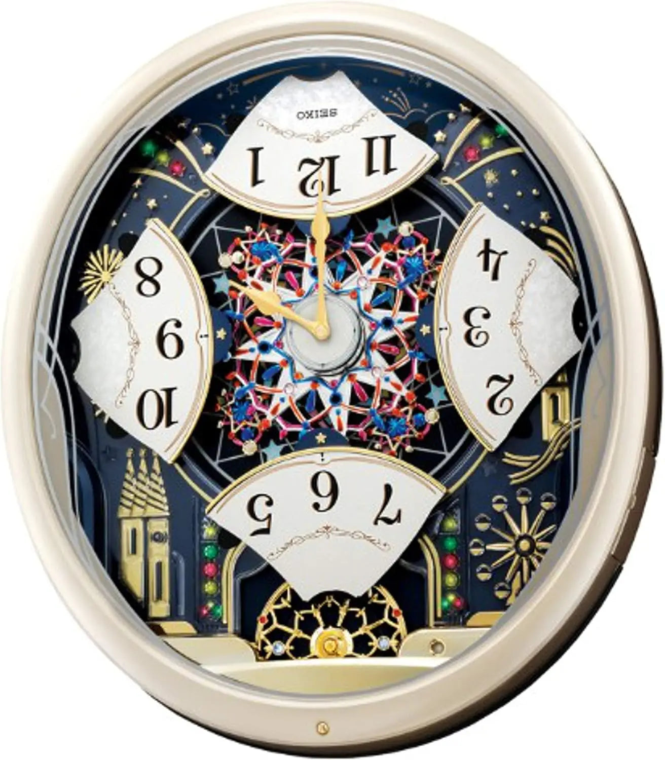 Melodies in Motion Wall Clock, Starry Night